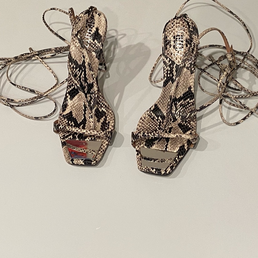 Schutz ankle tie sandal size 7.5